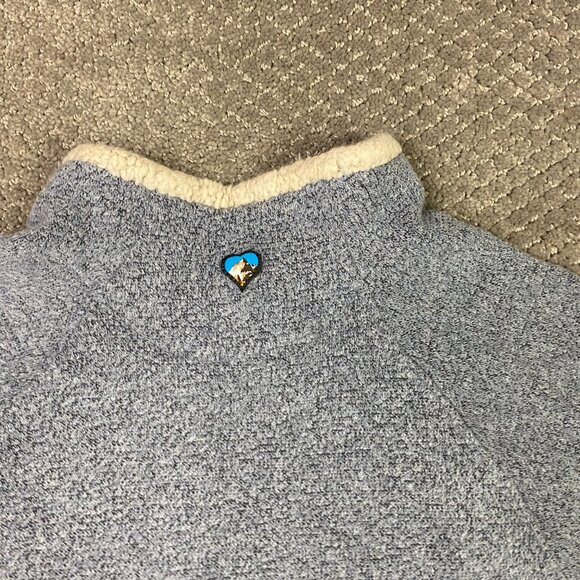 Kuhl Alfpaca Fleece Pullover Sweater Top Women's Small Blue Roll Neck hiking - Picture 4 of 9